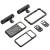 SmallRig 5540 - zestaw do filmowania, klatka, 2x obrotowy uchwyt (1x z wyzwalaczem), do iPhone 17 Pro - zawartość zestawu